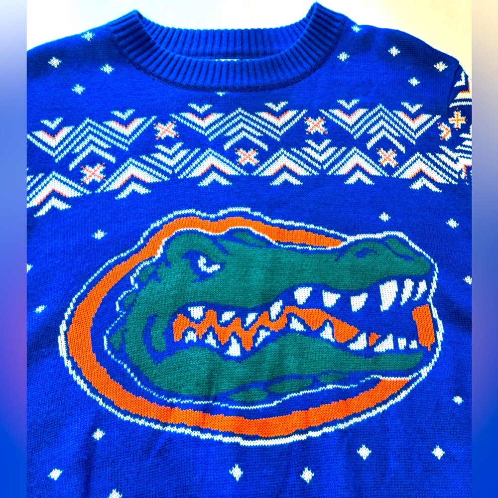 Men’s Royal Florida Gators Holiday Sweater - size XXL - Picture 4 of 8
